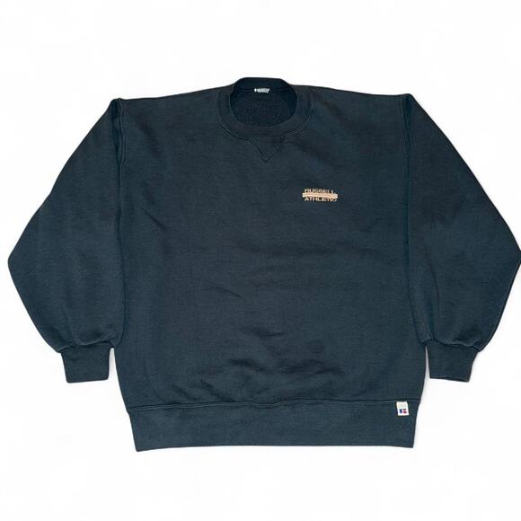 Vintage 90s Russell Athletic Blank Sweatshirt Men's V-Stitch Crew Neck - Picture 1 of 8